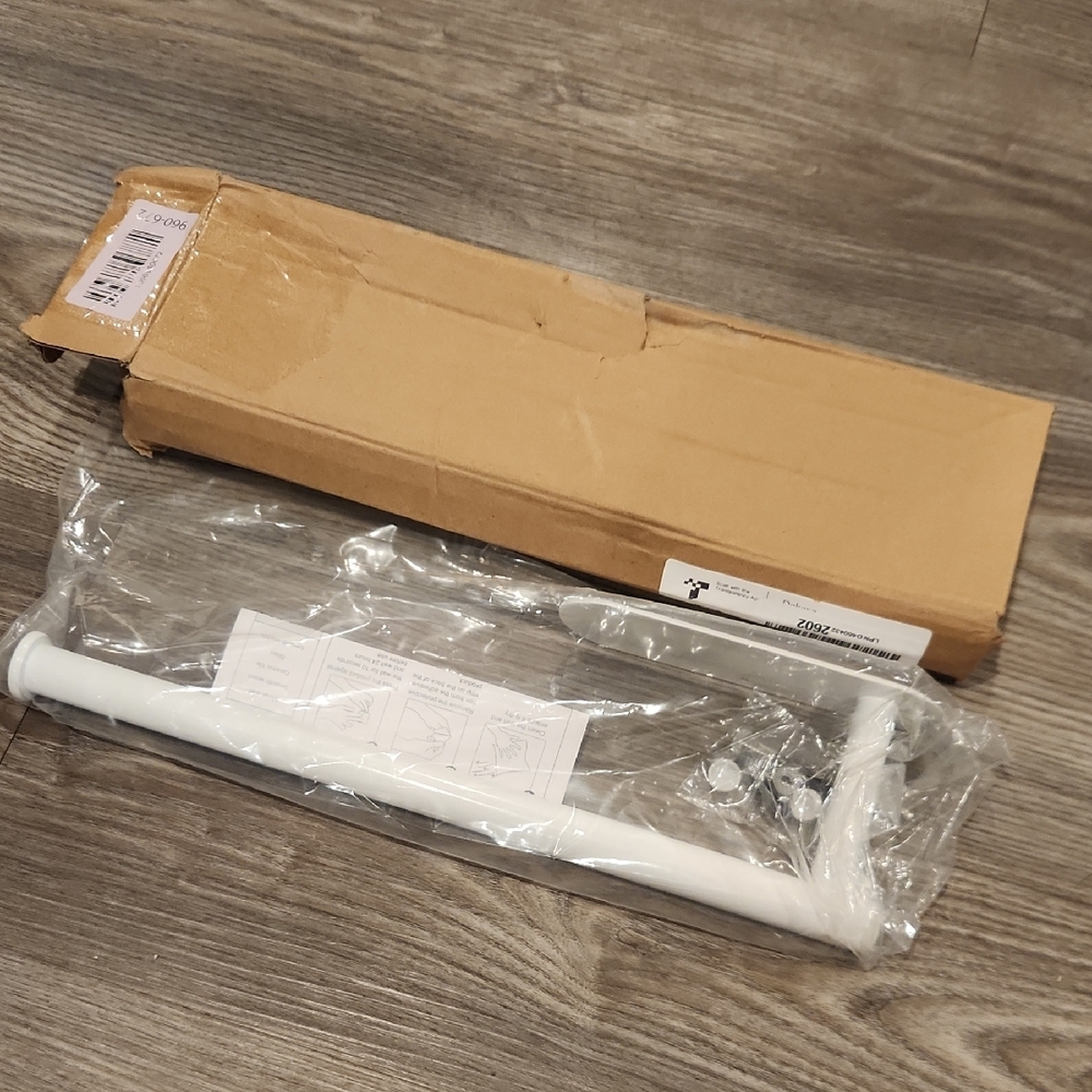 White Wall-Mount / Under Cabinet Mount Paper Towel Bar